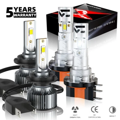 Farol de LED H15 feixe alto H7 feixe baixo para Mercedes-Benz CLA250 2014-2016 2019 - Imagem 1 de 4