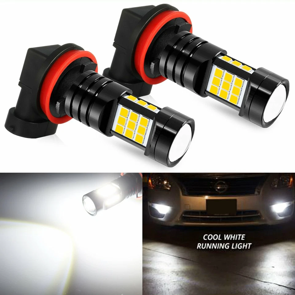 JDM ASTAR 2x PX H11 6000K White LED Fog Light Bulbs Lamps  - Image 1 of 4