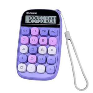 Calculators, Desktop Calculator, Basic Standard Calculator, 10 Digit Purple - Picture 1 of 7
