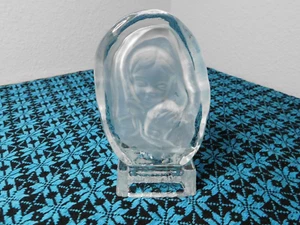 Vintage Viking Glass Madonna Candle Holder - Picture 1 of 8