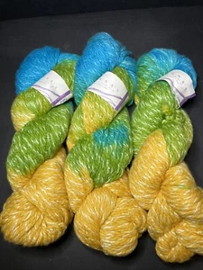 Lorna's Cordones Narciso Remolino Grueso Lana/Seda 3 Madejas 120 yardas Cada una - Imagen 1 de 3