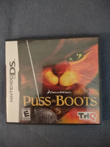 Puss In Boots (Nintendo DS, 2011) Video Game Dreamworks Complete In Box CIB - Picture 1 of 4