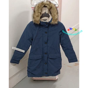 ABERCROMBIE & FITCH SHERPA GEFÜTTERTE MILITÄRPARKA JACKE MANTEL MARINEBLAU DAMEN GRÖSSE S, M - Bild 1 von 14