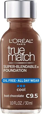 L'Oreal Paris Makeup True Match Super-Blendable Liquid Foundation, Hot Chocolate - Image 1 of 4