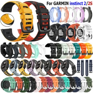 Para Garmin Instinct | Instinct 2 2S correa de correa de reloj inteligente de silicona y funda cubierta - Imagen 1 de 259