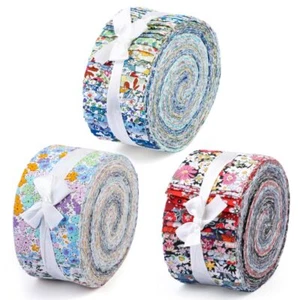 45pcs Cotton Sewing Fabric Quilting Jelly Roll Strips For Patchwork Sewing Craft - Picture 1 of 15