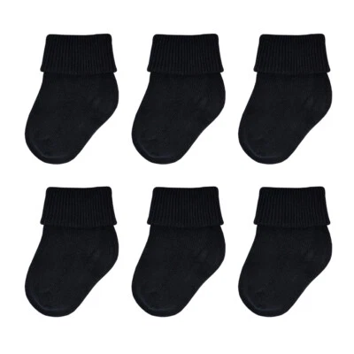 6 pares de calcetines suaves para bebé recién nacido Dafi niños y niñas, algodón, hechos en Turquía Foto 1 de 2