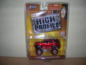 Jada Toys Dub City Lincoln Navigator Metallic rot red High Profile, 1:64