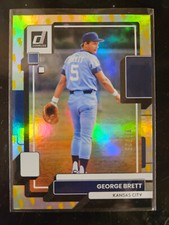 GEORGE BRETT 2022 PANINI DONRUSS Lightning Bolt 19/25 KANSAS CITY SSP #102