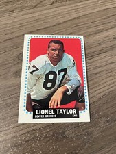 1964 TOPPS #64 LIONEL TAYLOR DENVER BRONCOS FOOTBALL CARD NM