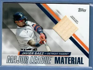 2024 Topps Serie 1 Javier Baez Major League Material Fledermaus Tigers SP - Bild 1 von 2