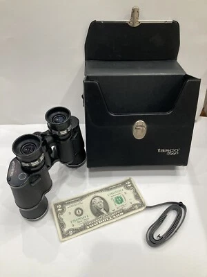  Tasco fully coated lens binoculars optics model 303 zmc 7×35 114m,1000m case $$ - Image 1 of 4