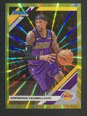 Kentavious Caldwell-Pope 2019-20 Donruss Holo Yellow Laser #/25 #92  LA LAKERS - Image 1 of 2