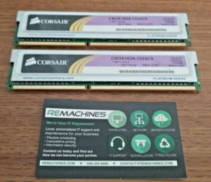 Set of 2 Corsair XMS3 DDR3 CM3X1024-1333C9 1024MB (2GB or 2 x 1GB), TESTED, FS! - Picture 1 of 5