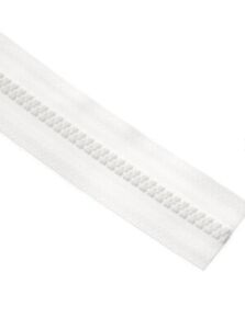 YKK® Plastic Vislon Continuous Zipper Chain Color White - 5 yards