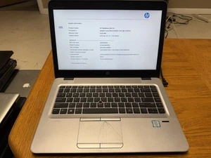 HP EliteBook 840 G3 - i5-6300U - 8GB RAM (NO SSD / BAD BATTERY / CRACKED TRACK) - Picture 1 of 6