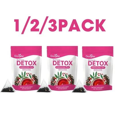 1/2/3 PACK Detox Abnehmen Tee Detox Energisierender Tee Pfirsichgeschmack - Bild 1 von 4