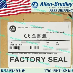 New Sealed Allen-Bradley 1761-NET-ENI/D Communication Adaptor Free Ship US Stock - Picture 1 of 5