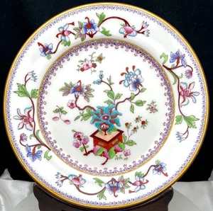 PLATO DE CENA PORCELANA CHINA ÁRBOL INDIO REAL WORCESTER REINO UNIDO DE COLECCIÓN 10" en muy buena condición - Imagen 1 de 10