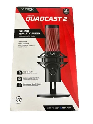 HyperX Quadcast 2 USB Microphone 872V1AA studio recording - Brand New Sealed - Image 1 of 4