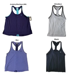Under Armour Damen Stretch Moisture Wick Loose Fit Knockout T-Strap Tank Top - Bild 1 von 7
