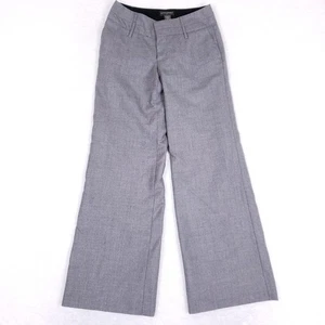 Pantalon laine Banana Republic 0 gris jambes larges mini capsule bureau chic - Photo 1/11