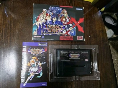 Super Nintendo Unholy Night: The Darkness Hunter (SNES Super Nintendo, 2017) CIB - Image 1 of 2