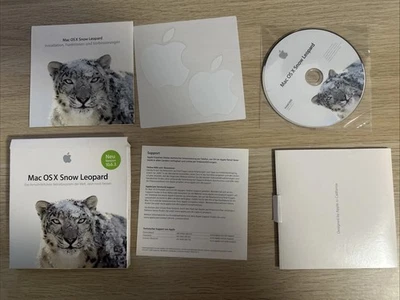 Mac OS x Snow Leopard 10.6.3 DVD mit Apple Sticker Orginal Deutsch - Bild 1 von 4