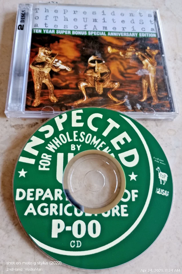 2004 PUSA LLAMA PRESIDENTS OF THE AMERICA/POTUSA TEN YEAR SUPER SPECIAL CD*ONLY Foto 1 de 2