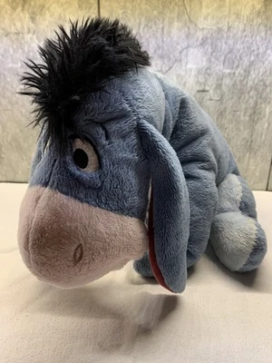 Disney Store Winnie The Pooh Sitting Eeyore 40 cm Soft Plush Toy 2010 - Image 1 of 4