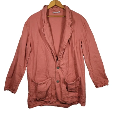 Chaqueta Blazer Vintage Chicos Mujer Grande Rosa Bolsillos Negocios Ropa de Trabajo Trabajo Trabajo Foto 1 de 4