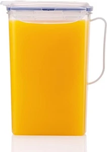 LocknLock Aqua Fridge Door Water Jug with Handle BPA Free Plastic Pitcher with F - Picture 1 of 5