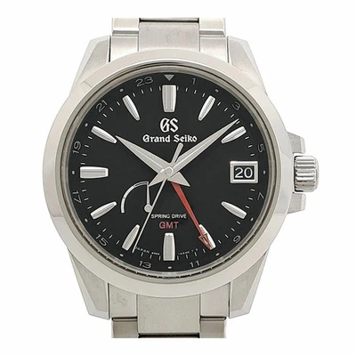 Seiko Grand Seiko Spring Drive Gmt SBGE213 schwarz gebrauchte Herrenuhr #10119 - Bild 1 von 4