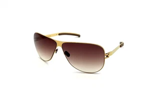 MYKITA AVA GOLDLINE COL 008 con LENTE BR1X DEGRADADO MARRÓN HECHO EN ALEMANIA - Imagen 1 de 5