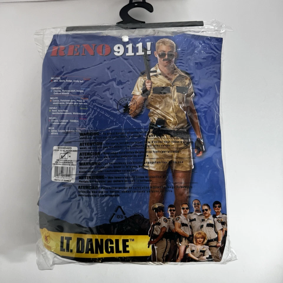 Nuevo Disfraz Reno 911 Lt. Dangle Hombre Deluxe Mediano Foto 1 de 4