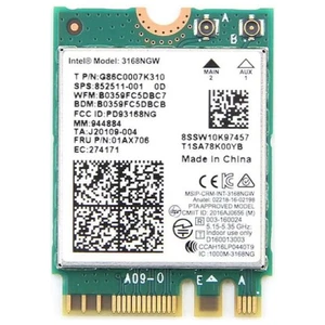 Legacy M.2 Wi-Fi Adapter for Intel 3168 Wireless-AC | 433Mbps WiFi with - Picture 1 of 7