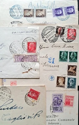 RSI LUOG.ZA 🇮🇹 RÈ DI MAGGIO, RISPEDITA, P. POSTALI, MISTE DEMOC.TA F.BANDIERA  - Immagine 1 di 4