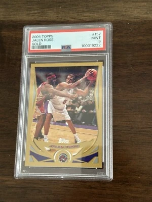 2004 Topps Chrome Jalen Rose w/ Lebron James /99 GOLD Refractor PSA 9 #55 - Image 1 of 2