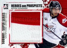2011-12 ITG Heroes and Prospects Subway Jersey Gold #24 Kevin Sundher