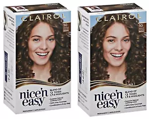 2-Clairol Nice 'N Easy 5G Medium Golden Brown Permanent Hair Color Cream - Picture 1 of 7