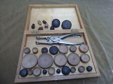 Antiguo relojero-herramienta de vidrio einpressvorrichtung relojes-vasos de prensa carcasa