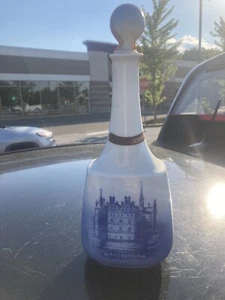 VINTAGE ROYAL COPENHAGEN DENMARK DECANTER & STOPPER EGESKOV CASTLE - Picture 1 of 4