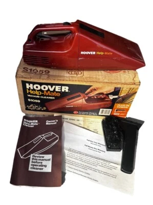 Vintage Hoover Help-Mate Vacuum Handheld Cleaner Car Detail S1059 Gently Used - Image 1 of 4