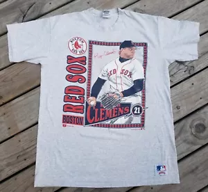 VTG 1991 Nutmeg Roger Clemens TShirt Size XL Excellent Condition Made In USA - Picture 1 of 13