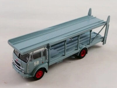 Brekina Fiat 640 bisarca car transporter 1962 1/87 95843 - Immagine 1 di 3