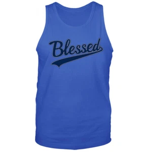 Camiseta sin mangas gráfica Bendito Cristiano Religioso Dios Bíblico Iglesia Jesucristo - Imagen 1 de 8