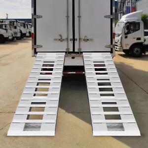 2pcs Aluminum Trailer Ramps Loading Ramps Truck Car Auto Trailer Ramps - Picture 1 of 20