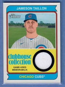 2023 cachorros reliquias colección Jameson Taillon Clubhouse colección Topps Heritage alto número - Imagen 1 de 2