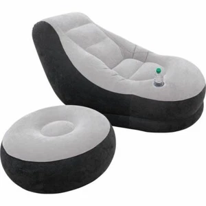 Inflatable Blow Up Chair Ottoman Gaming Camping Lounger Seat Portable Outdoor - Picture 1 of 3