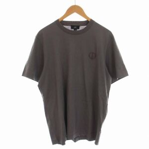 Dunhill 23Ss Embroidery T-Shirt Cut And Sew Crew Neck Short Sleeve L Gray /Ym Me